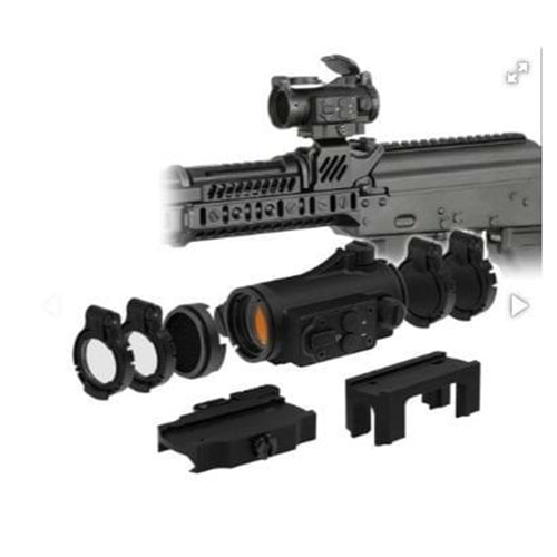 UFC ZENIT Vzor-1 Red Dot Sight with Low Mount and Riser (Black)