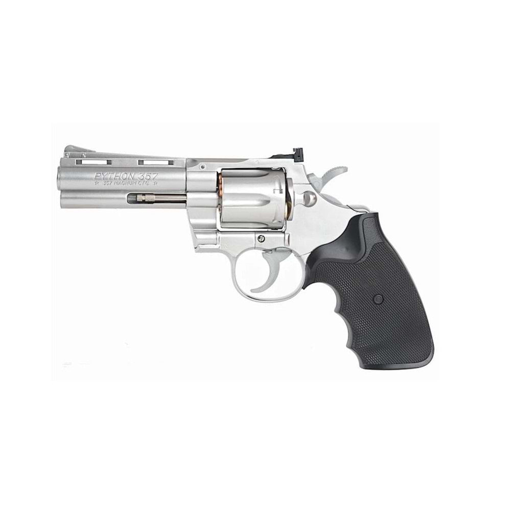 Tokyo Marui 4 inch Stainless Silver Python 357 Spring Revolver SKU TM-4952839137029