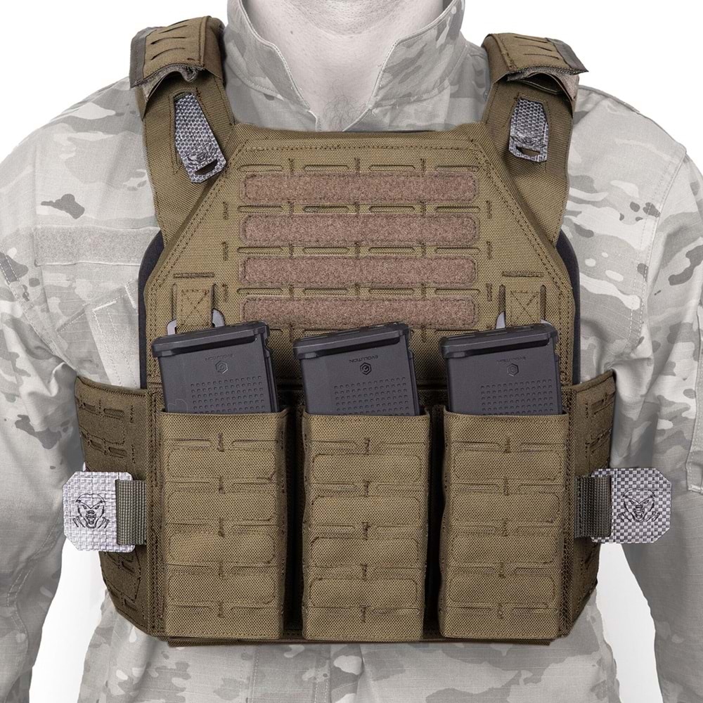 Mas Tactical® Plaka Taşıyıcı 6394 Lazer Kesim Haki