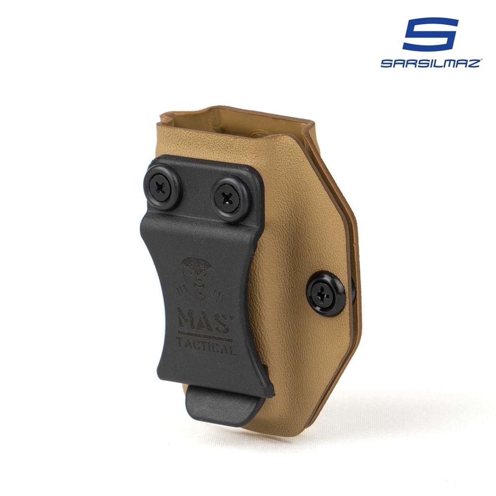Mas Tactical® Kydex İç Taşıma Şarjör Kılıfı 9mm Sarsılmaz Tan