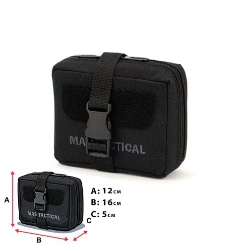 Mas Tactical® Sağlık Çantası Siyah Küçük Gen2