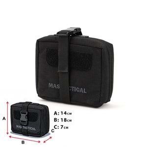 Mas Tactical® Sağlık Çantası Siyah Büyük Gen2