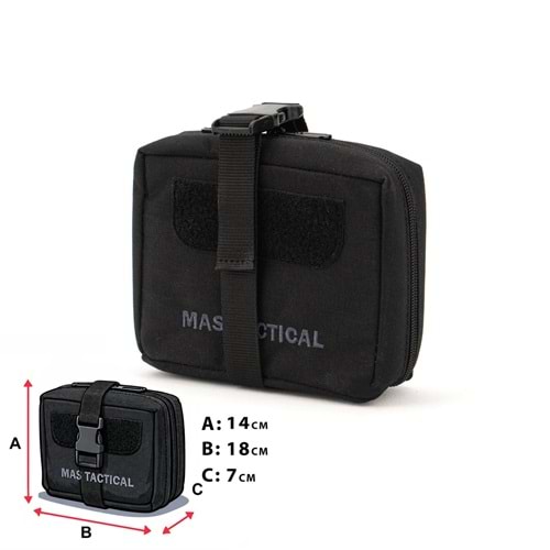 Mas Tactical® Sağlık Çantası Siyah Büyük Gen2