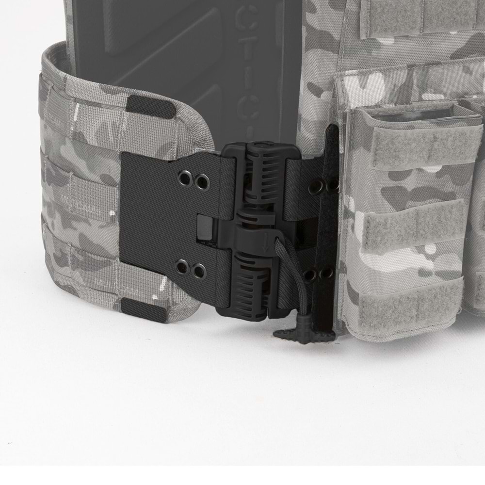 Mas Tactical® Tegris Yan Panel Hızlı Söküm Tokalı Kumaş Kaplı Siyah