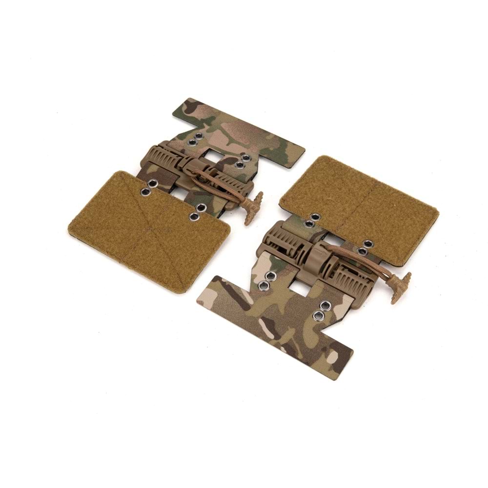 Mas Tactical® Tegris Yan Panel Hızlı Söküm Tokalı Kumaş Kaplı Multicam