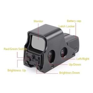 Comet - 551 Tipi Siyah Reddot (RD005)
