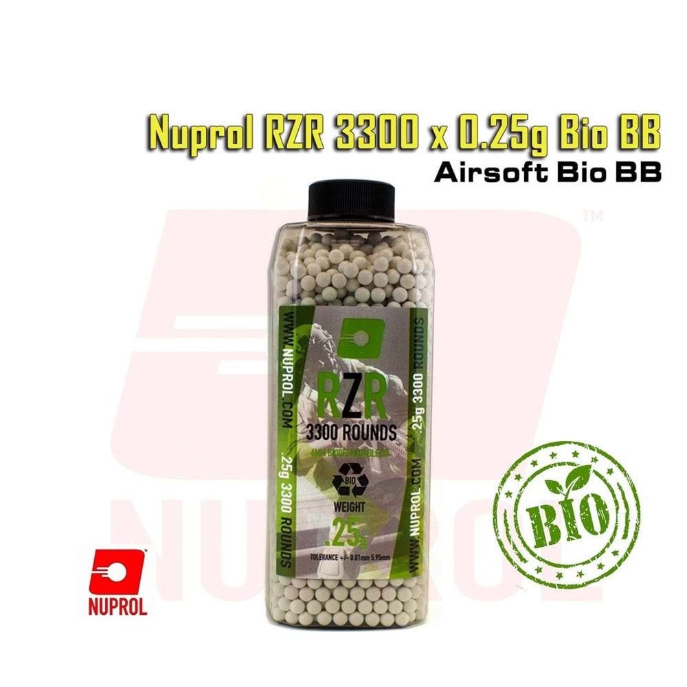 Nuprol RZR 3300 x 0.25g (0,25g) Bio BB - Beyaz
