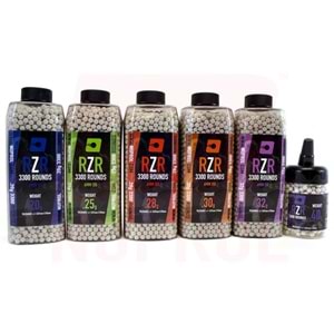 Nuprol RZR 0.25G (0,25g) Red Tracer AirSoft BB 3300 Adet
