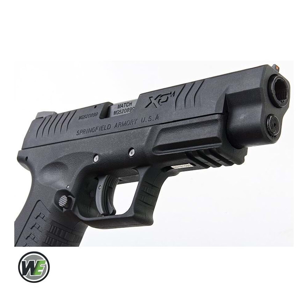 WE Springfield Armory XDM4.5 SIYAH 6mm GBB Airsoft Tabanca