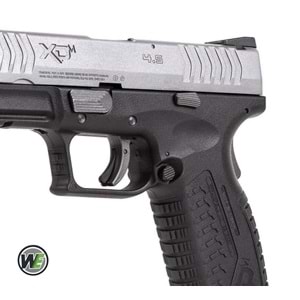 WE Springfield Armory XDM4.5 SILVER 2TONE 6mm GBB Airsoft Tabanca