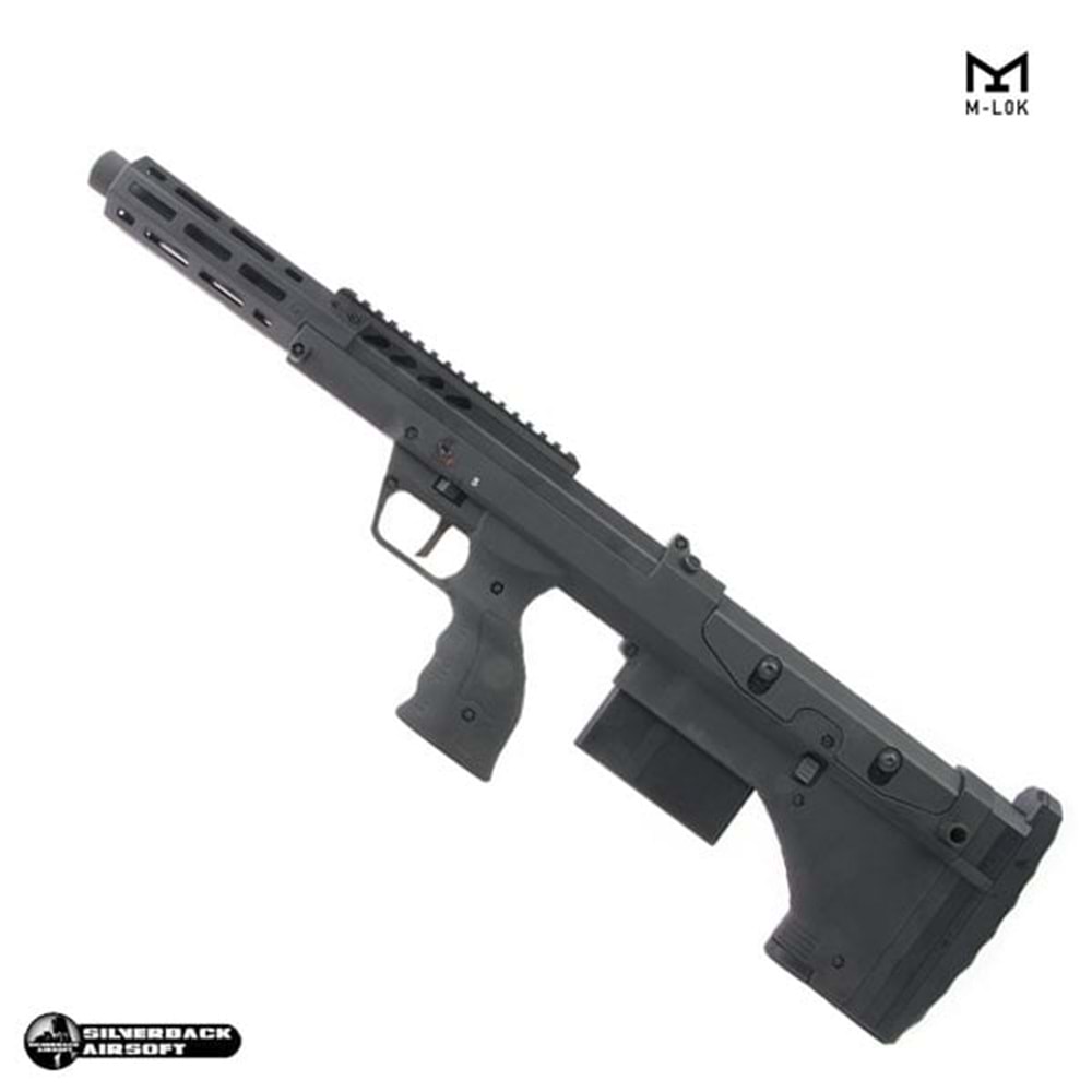 SILVERBACK SRS A2/M2 ''16inç Namlu'' Desert Tech Lisanslı SPORT Airsoft Sniper Tüfek - Siyah