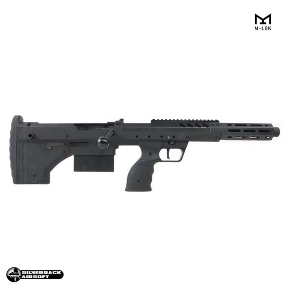 SILVERBACK SRS A2/M2 ''16inç Namlu'' Desert Tech Lisanslı SPORT Airsoft Sniper Tüfek - Siyah