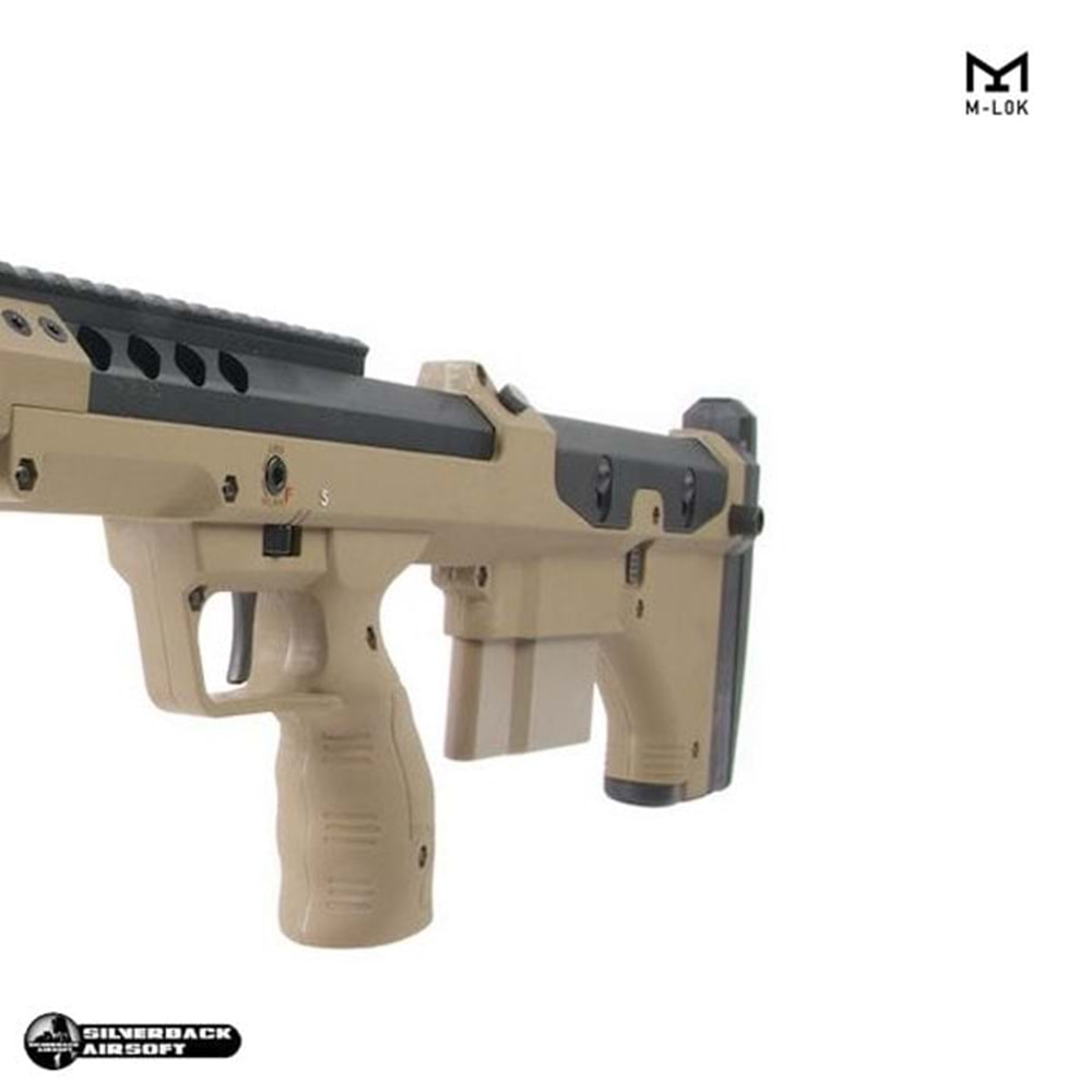 SILVERBACK SRS A2/M2 ''16inç Namlu'' Desert Tech Lisanslı SPORT Airsoft Sniper Tüfek - TAN