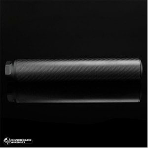 SILVERBACK Karbon Dummy Airsoft Susturucu Replika, Uzun, 14 mm CCW
