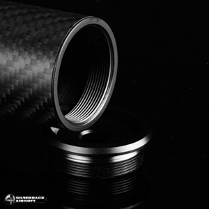 SILVERBACK Karbon Dummy Airsoft Susturucu Replika, Uzun, 14 mm CCW