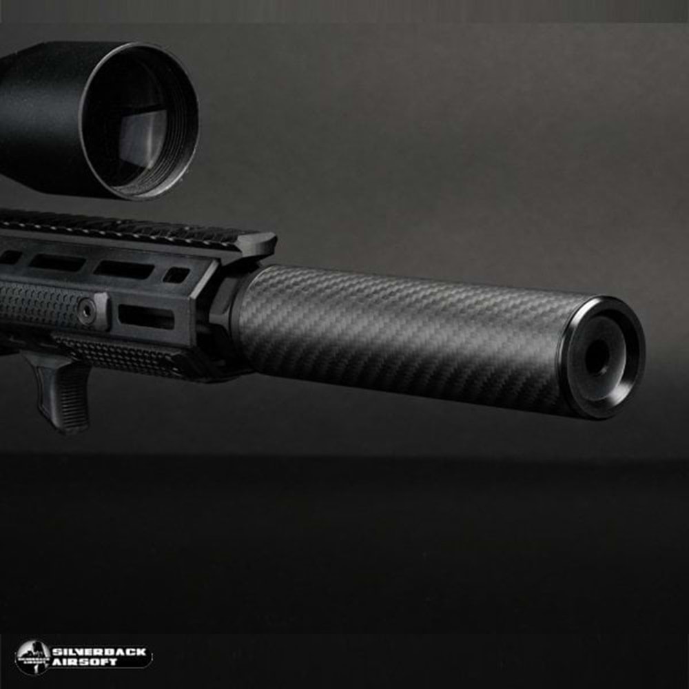 SILVERBACK Karbon Dummy Airsoft Susturucu Replika Kısa 24 mm CW