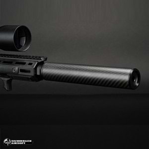 SILVERBACK Karbon Dummy Airsoft Susturucu Replika Uzun 24 mm CW
