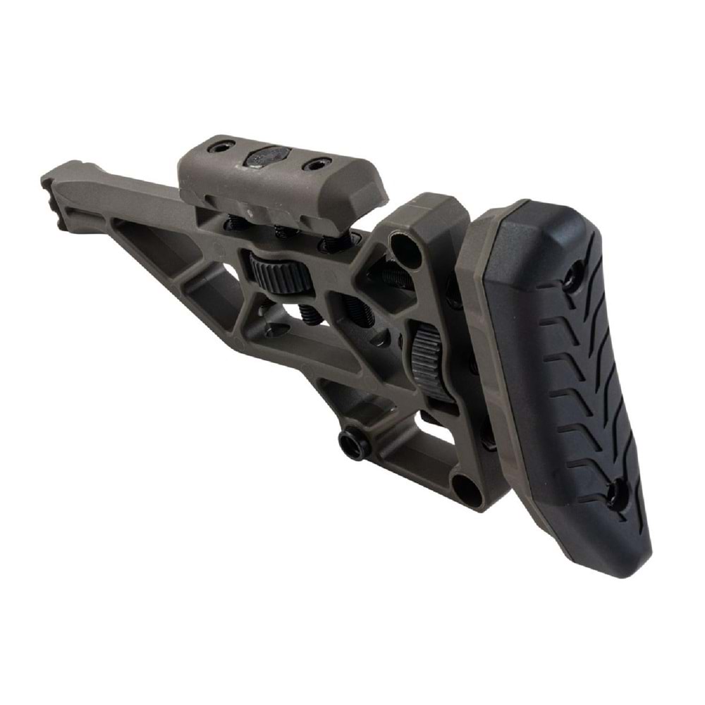 Silverback TAC-41 Katlanır Picatinny Polimer Dipçik Ayarlanabilir Haki- SBA-STK-44OD