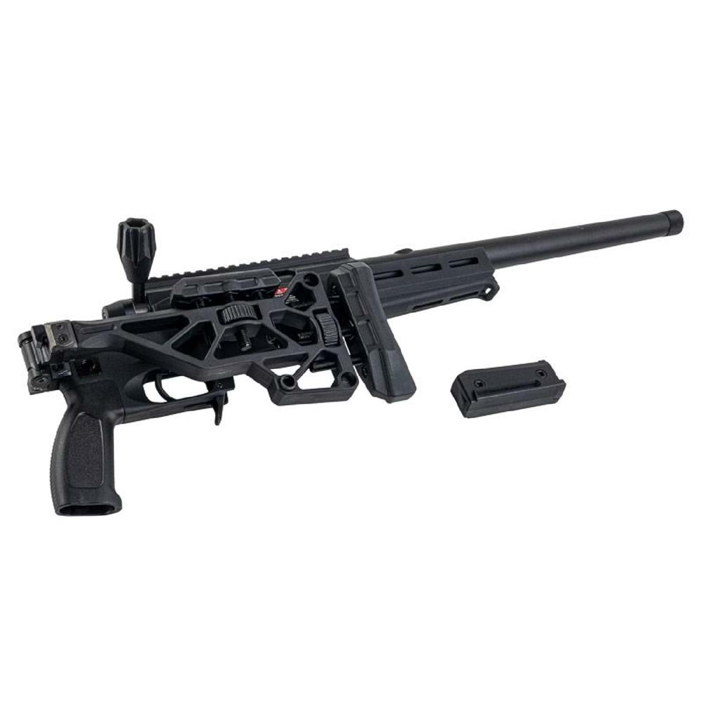Silverback TAC 41 L Lite Chassis & Katlanır Dipçik Airsoft Bolt Action Tüfek (Siyah)