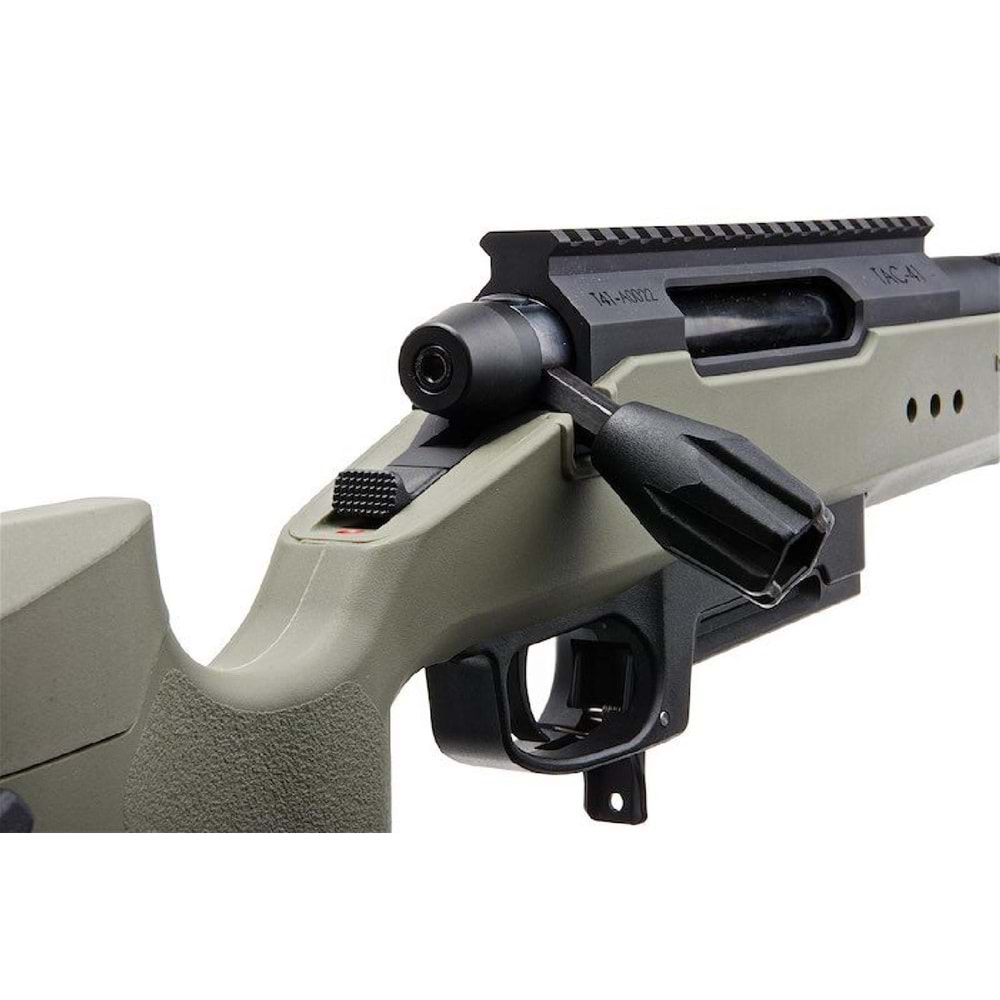Silverback TAC-41P Classic Polimer Dipçik Sniper Bolt Action Airsoft Tüfek – Yeşil (SBA-T41P-OD)