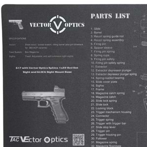 Glock Tabanca Temizleme Pedi - Servis Altlığı (Bench Mat)