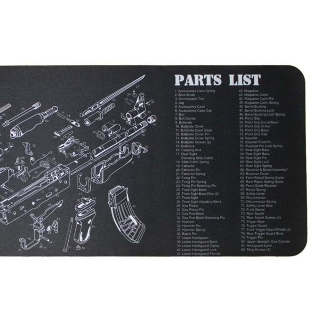 AK47 Tüfek Temizleme Servis Altlığı (Bench Mat)