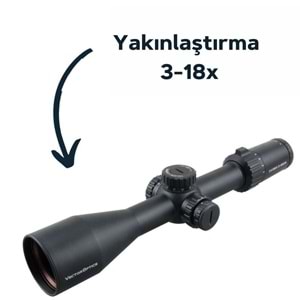 VECTOR Taurus 3-18x50 FFP TÜFEK DÜRBÜNÜ SCFF-11