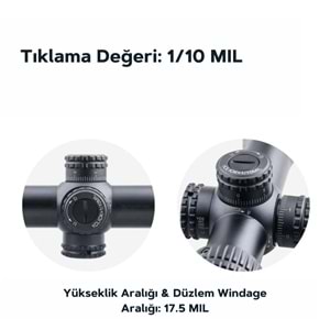 Vector Optics Veyron 4-16x44FFP Tüfek Dürbünü SCFF-22