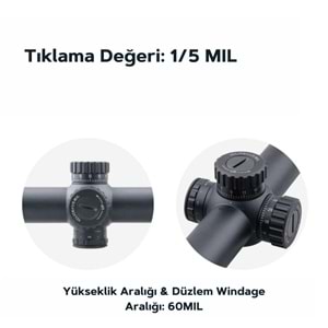 Vector Optics Taurus 1-6x24FFP Tüfek Dürbünü SCFF-27