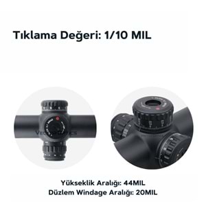 Vector Optics 34mm Continental 3-18x50FFP Tüfek Dürbünü SCFF-28