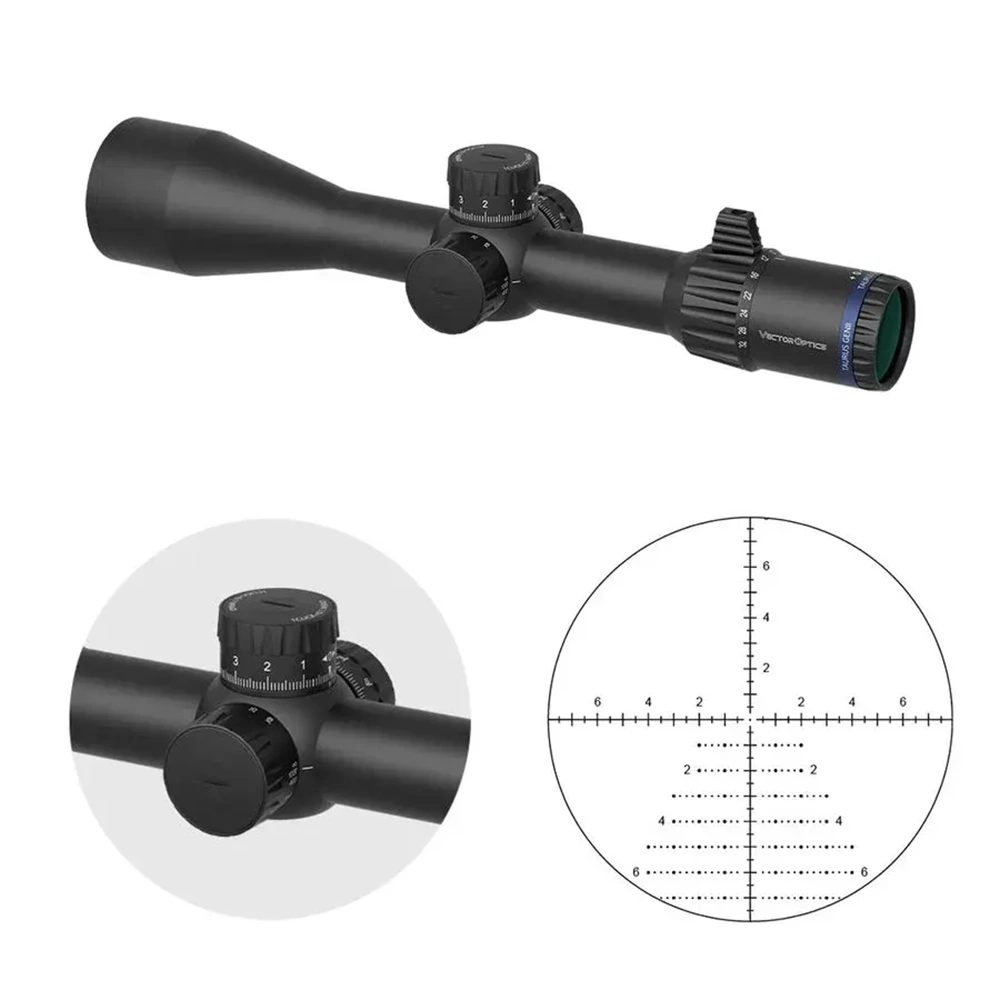 Vector Optics Tauron GenII 4-32x56 ED FFP Tüfek Dürbünü - SCFF-34