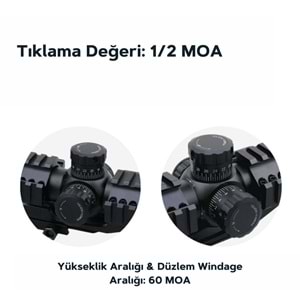 MUSTANG GENII 1-4X24 FFP Tüfek Dürbünü