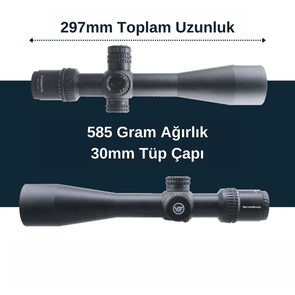 SCFF-37 // Vector Optics Veryon 6-24x44IR FFP Tüfek Dürbünü