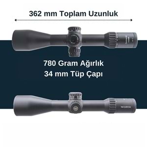 Continental x6 4-24x56 MBR FFP 34mm Uzun mesafe yivli tüfek dürbünü