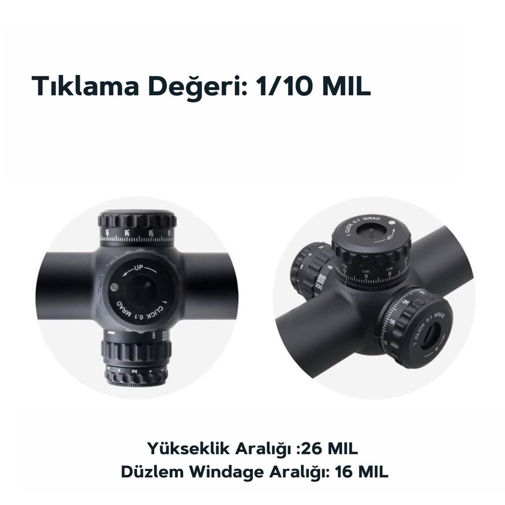 Continental x6 5-30x56 MBR FFP 34mm Uzun mesafe yivli tüfek dürbünü