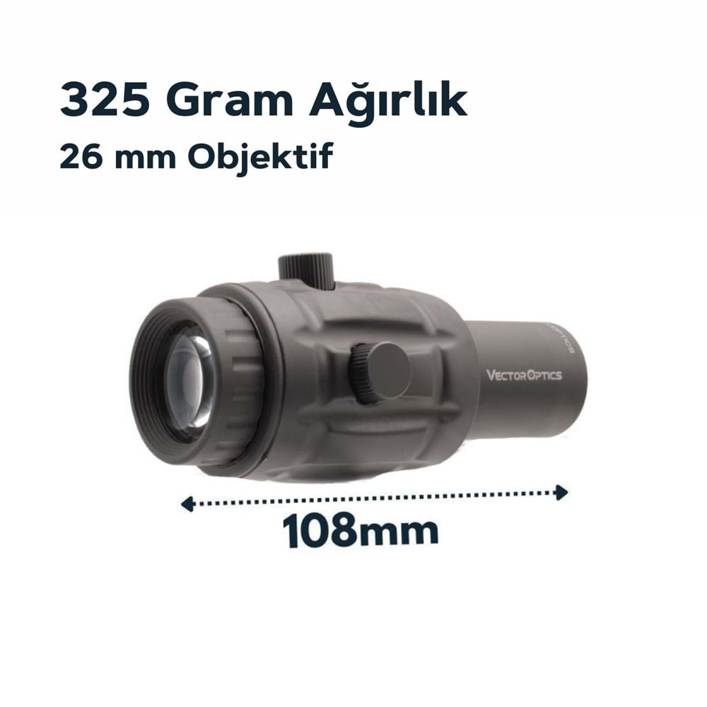 VECTOR 3x MAGNIFIER Yakınlaştırıcı SCOT-07A SCMF-10
