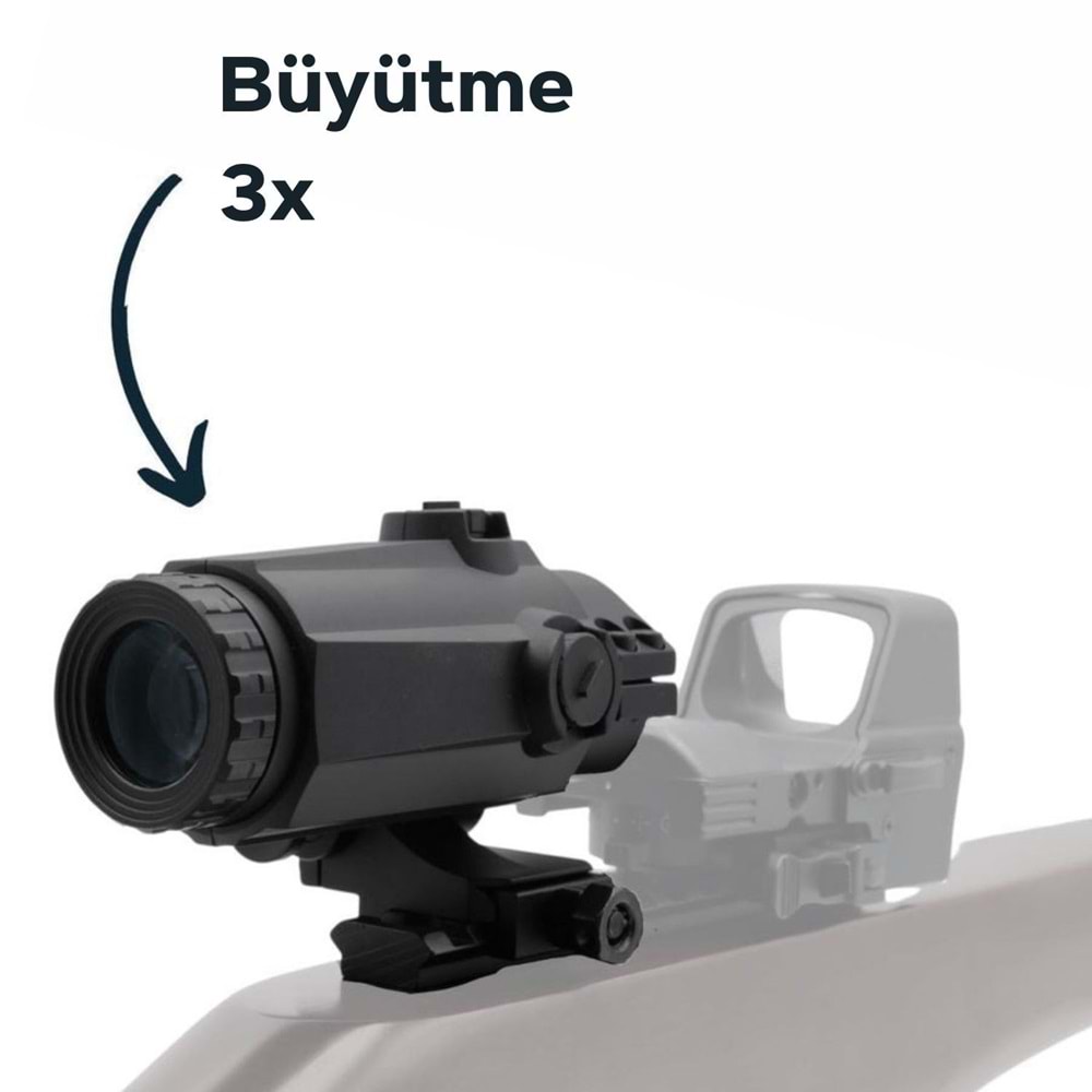 Vector Optics Maverick-III 3x22 Magnifier MIL YAKINLAŞTIRICI