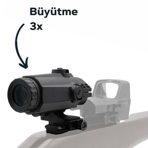 Vector Optics Maverick-III 3x22 Magnifier MIL YAKINLAŞTIRICI