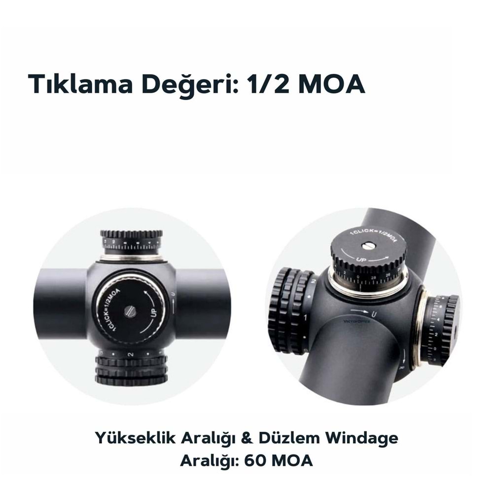 Grimlock 1-6x24 GenII SFP Tüfek Dürbünü