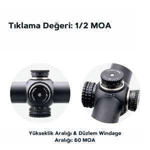 Grimlock 1-6x24 GenII SFP Tüfek Dürbünü