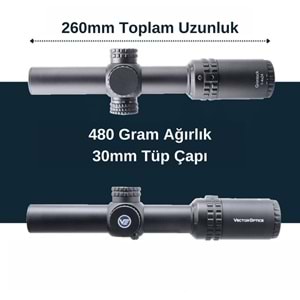 VECTOR GRIMLOCK 1-4X24 HUNTING TÜFEK DÜRBÜNÜ SCOC-40