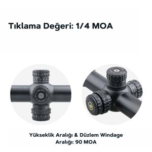 Vector Optics Aston 3-18x44 SFP Tüfek Dürbünü SCOL-23