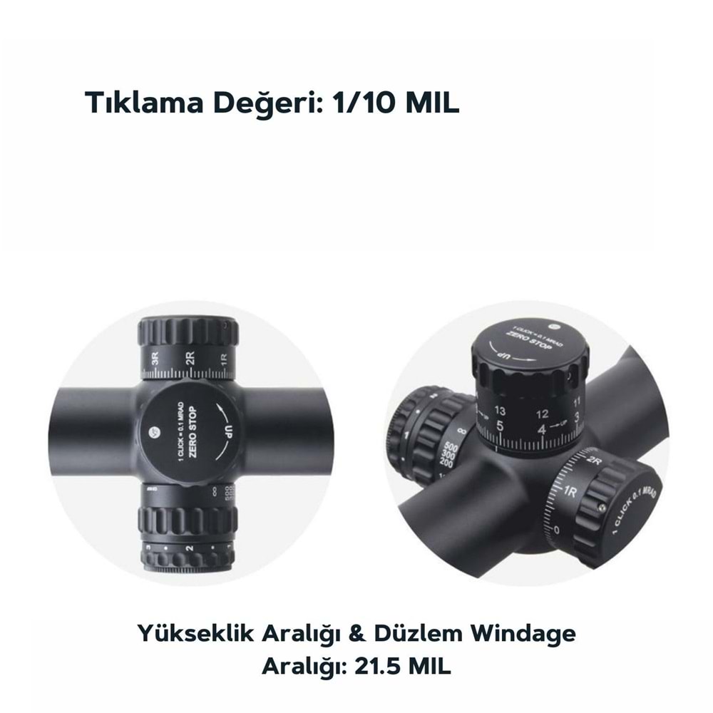 Continental x6 3-18x50 ARI Tactical Lock Tüfek Dürbünü