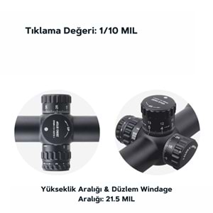 Continental x6 3-18x50 ARI Tactical Lock Tüfek Dürbünü