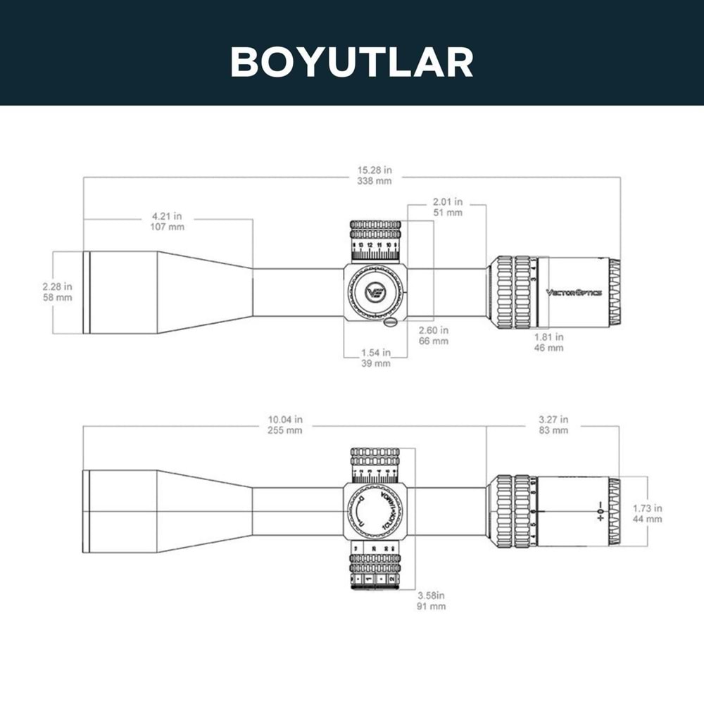 SCOL-57 // Vector Optics Orion ProMax 3-18x50HD SFP Tüfek Dürbünü
