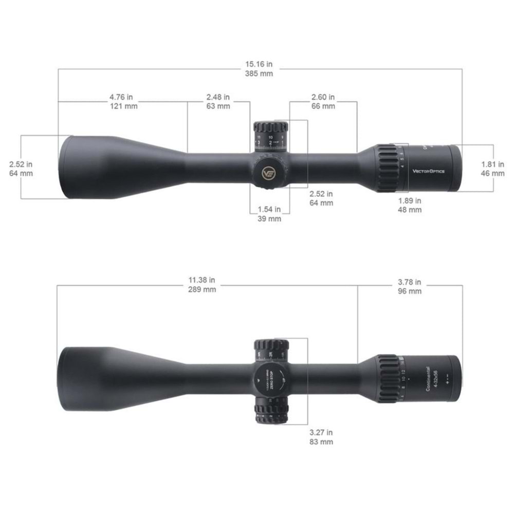 CONTINENTAL X8 4-32X56 SFP ED TACTICAL