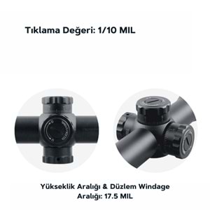 Vector Optics MARKSMAN 3.5-10X44 SFP Tüfek Dürbünü SCOM-04