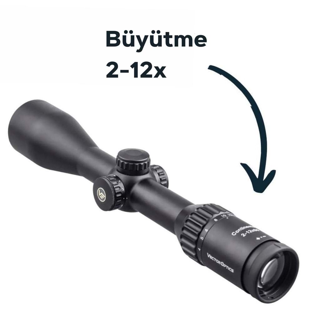 CONTINENTAL 2-12X50 HUNTING SFP TÜFEK DÜRBÜNÜ