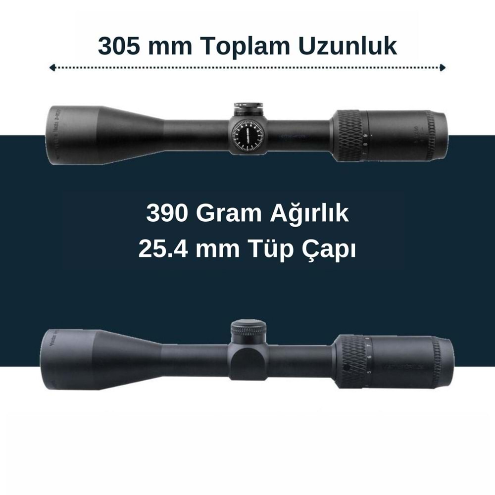 MATIZ 3-9X40 1'' SFP Tüfek Dürbünü