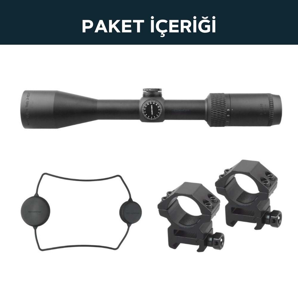 MATIZ 3-9X40 1'' SFP Tüfek Dürbünü